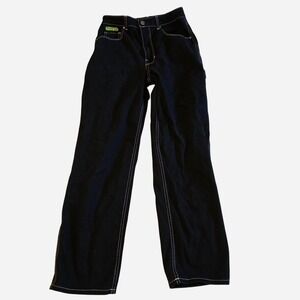 Empyre Women's Jeans Size 6 Black Denim Straight Leg‎ Y2K Skater Pants 28x30